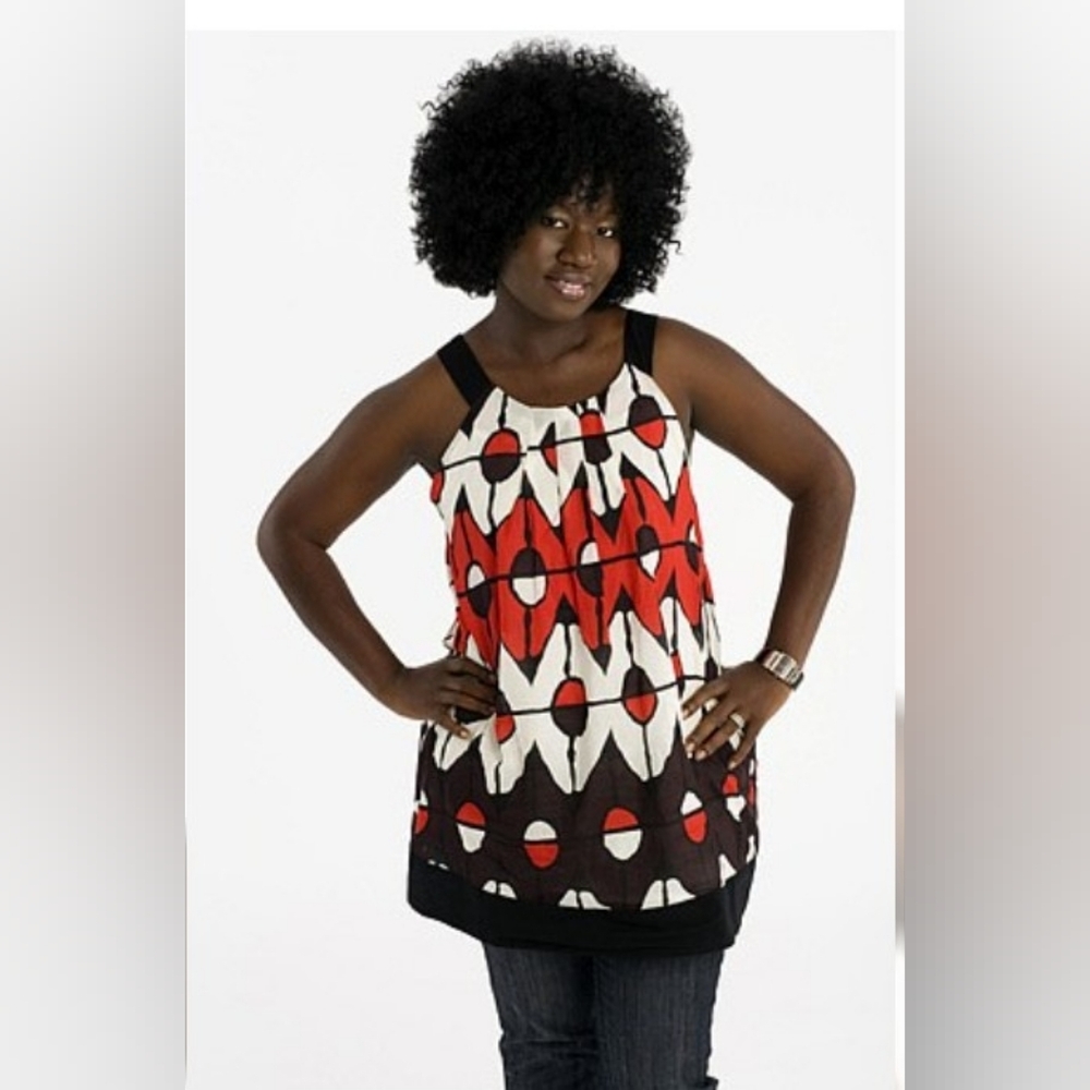 Forever 21 sizeS 100% Cotton Sleeveless Vibrant Pattern Mini Dress